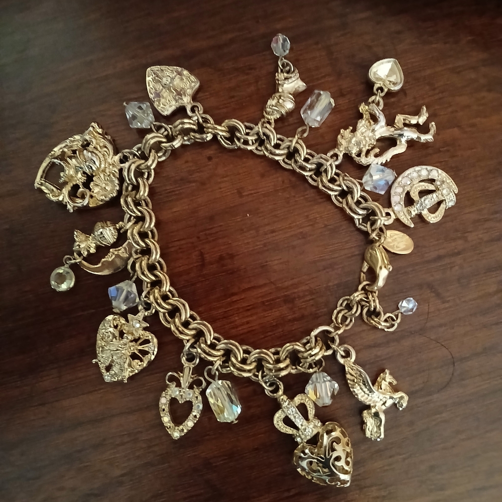 Kirks Folly Legend of the Heart Knight Charm Bracelet 